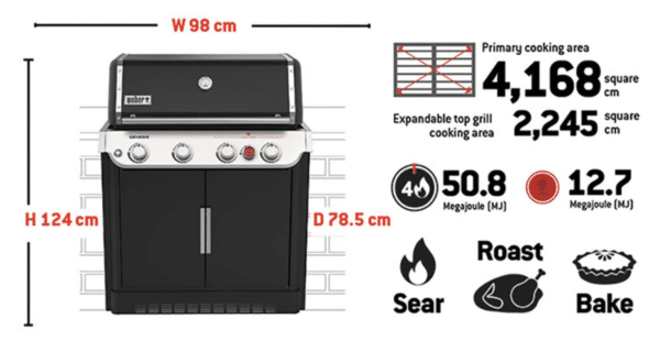 GENESIS E-460 BUILT-IN GAS BARBECUE (LPG) - Image 3